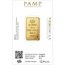 Złota Sztabka 20g PAMP Fortuna - image 2