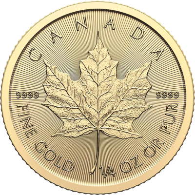 Kanadyjski Liść Klonowy 1/4 uncja złota