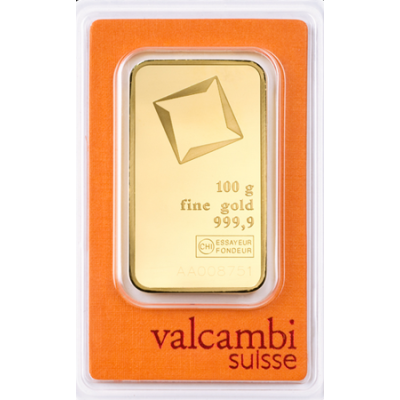 Złota Sztabka 100g Valcambi