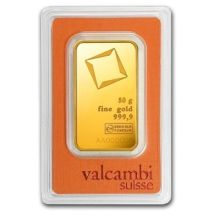 Złota Sztabka 50g Valcambi