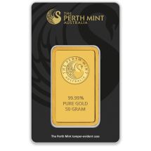 Złota Sztabka 50g Perth Mint